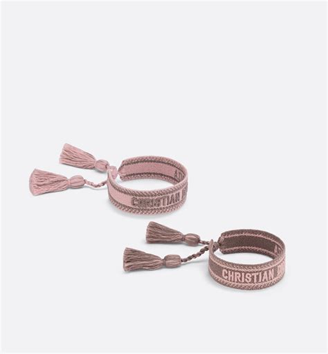 J'Adior Ibiza Bracelet Set Pink and Gray Cotton 